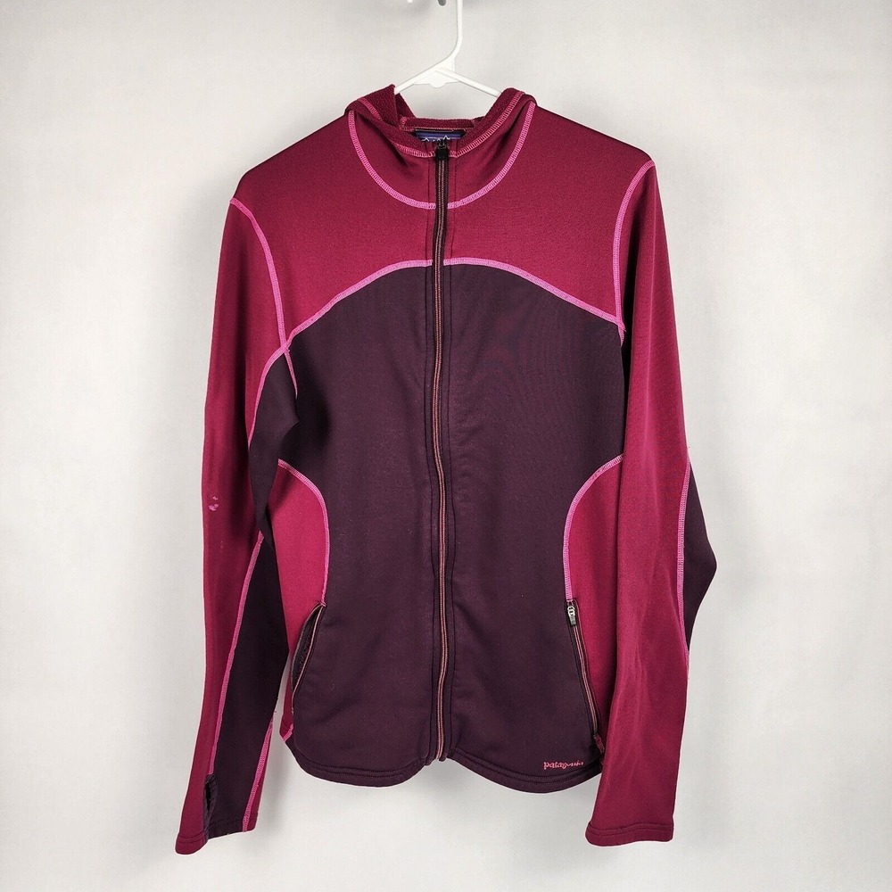 Patagonia Jacket Sweatshirt Hoodie Pink Purple Women Polartec‎ Sweater Large